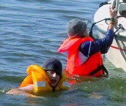 sailing man over board